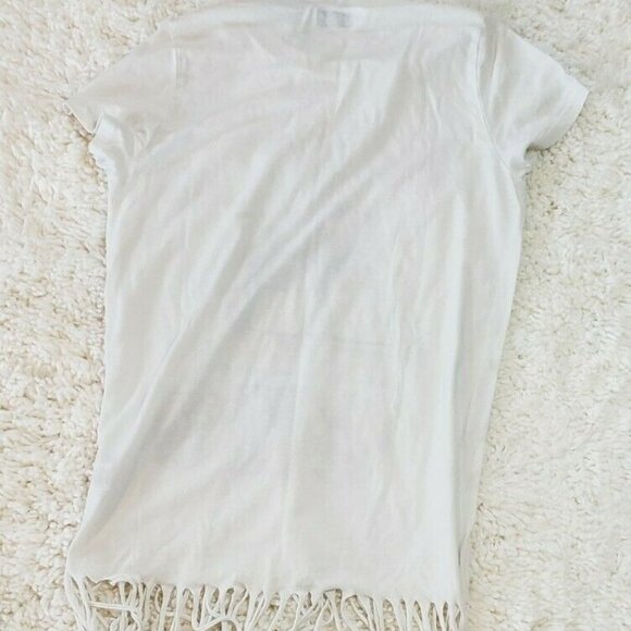 Lauren Moshi Pink Floyd Fringe Boho Tshirt - Picture 2 of 6